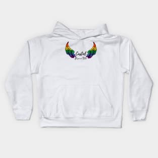 Castiel deserved better rainbow wings Kids Hoodie